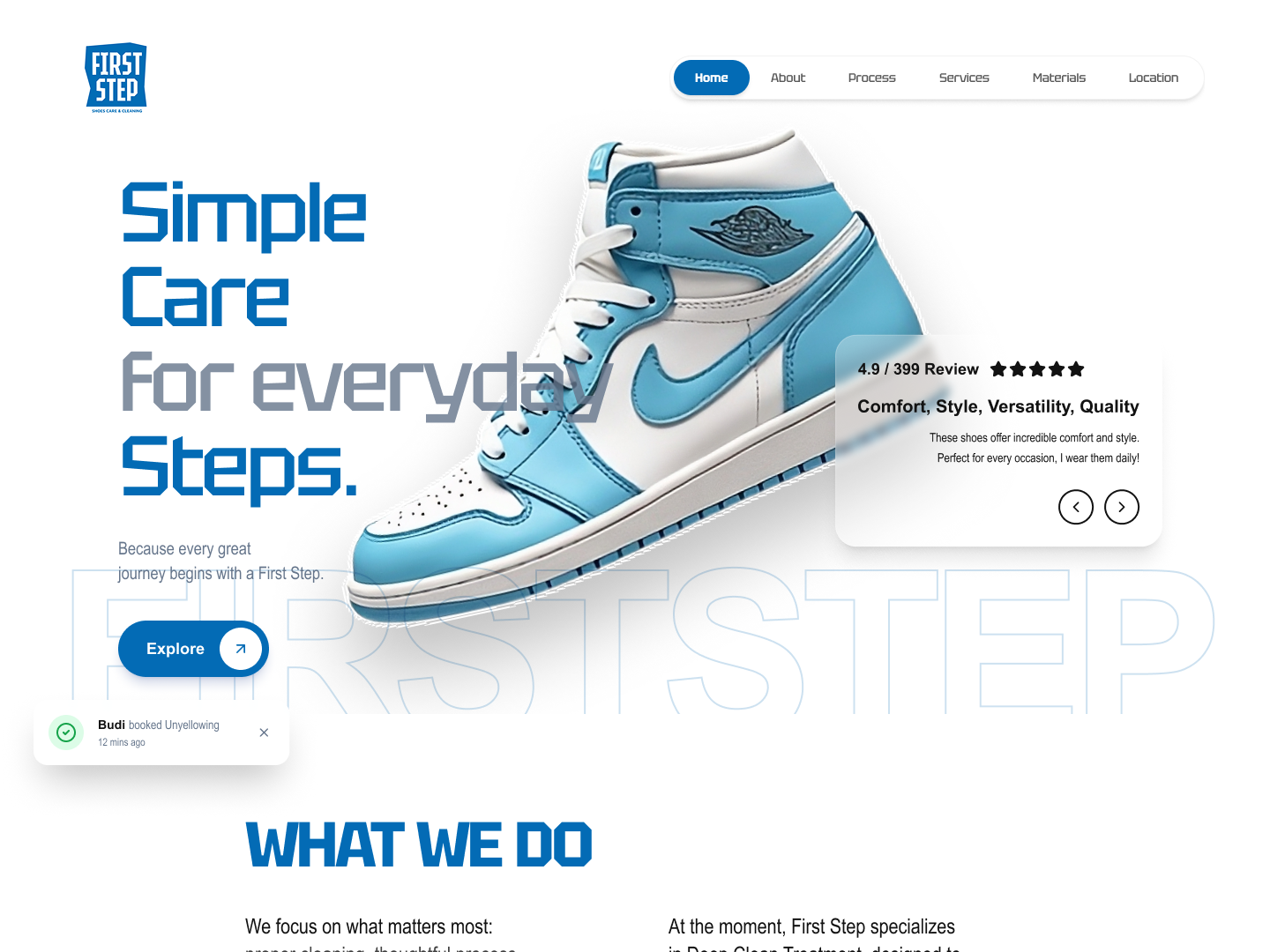 First Step: Premium Shoe Care