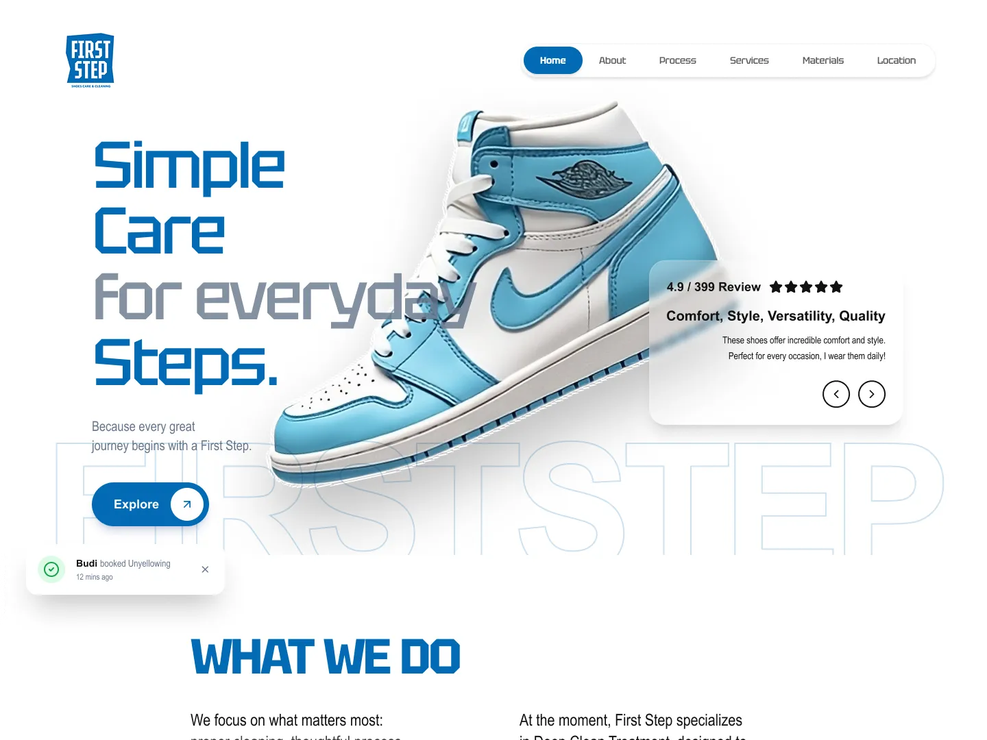 First Step: Premium Shoe Care